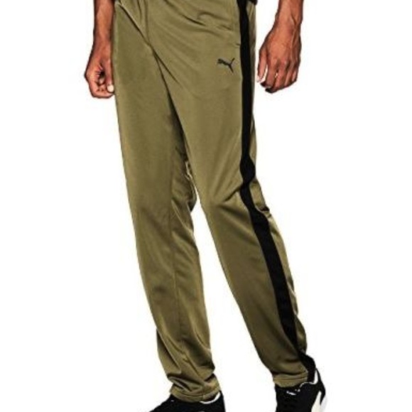 olive green puma jogging suit